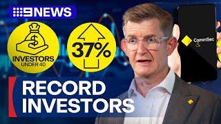 Young Australians investing in record-breaking numbers | 9 News Australia