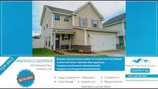 This house is only 10 minutes from Fort Stewart! 607 Amhearst Row Hinesville GA