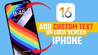 Customize Your iPhone Lock Screen Text - iOS 16 #ios16 #lockscreen