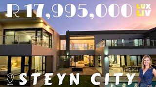 Inside a R17,995,000 ULTRA MODERN MASTERPIECE in Steyn City Luxury Home Tour