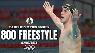 Paris Olympics 800m Freestyle Final || Race Analysis