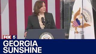 Vice President Harris tours solar panel plant