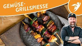 GEMÜSESPIESS GRILLEN | Gemüse-Schaschlik | Vegetarisch Grillen