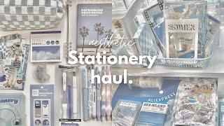 aesthetic stationery haul aliexpress (lots of blue) ️ ft. jianwu store