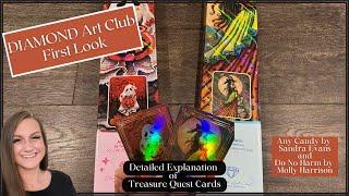 Diamond Art Club First Look! “Any Candy” and “Do No Harm” with Treasure Quest Cards Explanation 