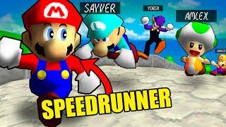 ¿Puede un SPEEDRUNNER vencer a 4 YOUTUBERS? ft. @SayverYT