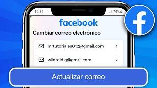 Cómo CAMBIAR el CORREO ELECTRÓNICO de FACEBOOK 2024 