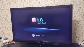 LG 47LD650 Висит на заставке