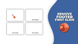 How to remove the footer from the first slide in PowerPoint