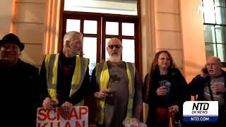 NTD UK News - Anti ULEZ Arrests at Tooting, Protest at Charing Cross Police Station - 8th April 2024