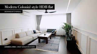 Great Singapore Homes | Inside an amazing Modern Colonial style HDB flat