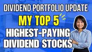 Top 5 DIVIDEND PAYING Stocks in My Portfolio / Dividend Investing Strategy