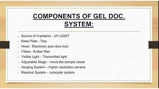 instrumentation # Gel documentation system