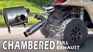 Can Am X3 RPM 3" Chambered FULL Exhaust / Muffler SOUNDS AMAZING!