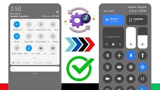 HyperOS control center for Redmi 13C Enable Now | How to change new control center Redmi 13C