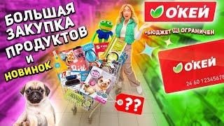 большой шоппинг в ОКЕЙ*бюджет НЕ ограничен* закупка на месяц! продукты, новинки и товары для дома!