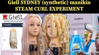 Giell SYDNEY synthetic hair manikin STEAM CURLING EXPERIMENT