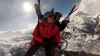 Paragliding Zermatt  Winterthermik mit Petr Valis