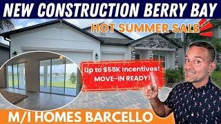 Stunning Tampa Bay New Construction Home! MI Homes Barcello Model | Berry Bay Wimauma FL