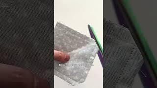 Sew a fabric bookmark using scrap material 🪡 ️