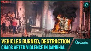 Sambhal Jama Masjid Violence: Scenes of Devastation After Violence in Sambhal |CM Yogi|Ground Report