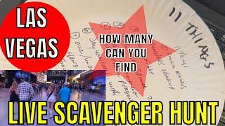 11 Things on a Paper Plate scavenger hunt - Las Vegas Action FUN   Las Vegas LIVE Tour