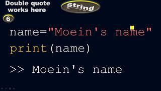 Double quotes for a string - Python by #Moein