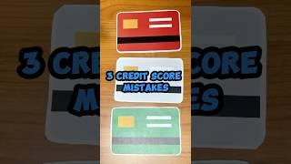 Top 3 Beginner Credit Card MISTAKES To Avoid - How To Improve, Fix & Build/Rebuild Your Credit Score