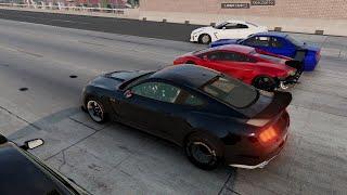 BeamNG Online | 2765HP Shelby GT350R Drag/Roll Racing vs Lambo, GTR's, Mustang, +