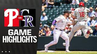 Phillies vs. Rockies Game Highlights (5/22/25) | MLB Highlights