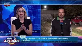 Napi aktuális - Közel került a gátszakadáshoz Dunaalmás (2024-09-19) - HÍR TV