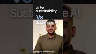Sustainable AI vs AI for Sustainability  What are the differences, challenges, and opportunities