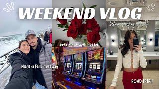 VLOG: weekend in my life, last getaway before IVF, Niagara Falls, pack with me, dinner + comedy date