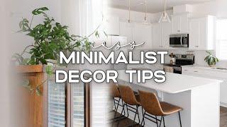 13 COZY MINIMALIST HOME DECOR TIPS  | How To Make Your Home Cozy (But Not Cluttered)