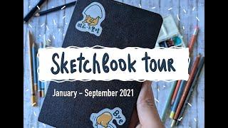 sketchbook tour  или мой блокнот для зарисовок - листалка