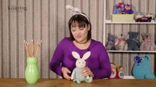 Bunny Rabbit Girl Toy Knitting Pattern (The Knitting Network WTD060)