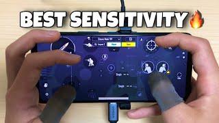 Best 5Finger Sensitivity + Control Setting Handcam Rog Phone6 PUBGMOBILE