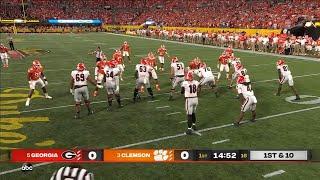 Georgia Offensive Line vs Clemson (2021)