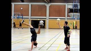 ‍️ ️️ Handstand Football Freestyler Mo.Jamal and Sinan Circus ️️‍️