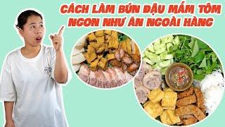 Cách Làm Bún Đậu Mắm Tôm Ngon Như Ngoài Hàng | HÀ COOKING