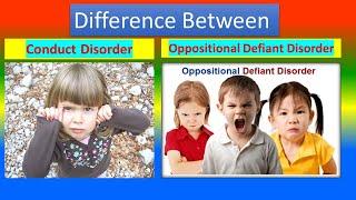 Psychology - Difference between Conduct Disorder and Oppositional Defiant Disorder