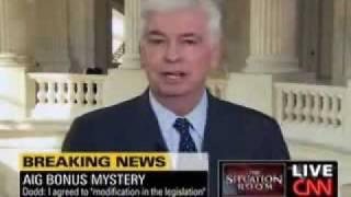 Chris Dodd admitting loophole for AIG was his doing