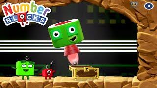 Let's Find Numberblock Four Times Table -  From New Numberblocks Episodes Four on the Floor