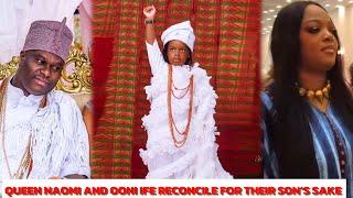 QUEEN NAOMI AND OONI IFE RECONCILE FOR THEIR SON'S SAKE AT OJAJA PARK IN AKURE