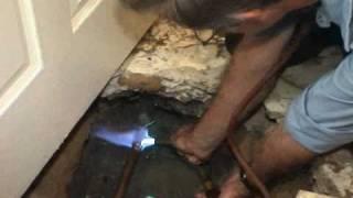 Residential Water Slab Leak Detection & Repair Job