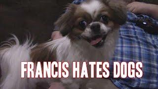 FRANCIS MEETS SAMMY THE DOG