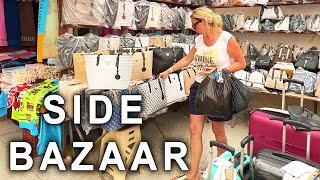 #Antalya SIDE Türkei FAKE BAZAAR. Side samstag markt stadt 2024 #side #türkei #bazaar