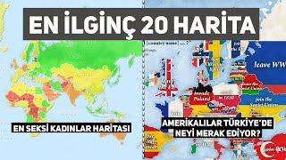 Dünyanın EN İLGİNÇ 20 Haritası!