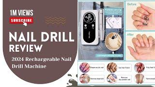 2024 Rechargeable Nail Drill Machine Review | 45000RPM Professional Nail Polish Sander On Sale