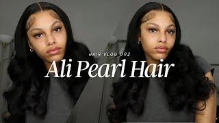 PRE CURLED LACE FRONTAL WIG EASY INSTALL |PRE PLUCKED |BEGINNER FRIENDLY |ALIPEARL HAIR